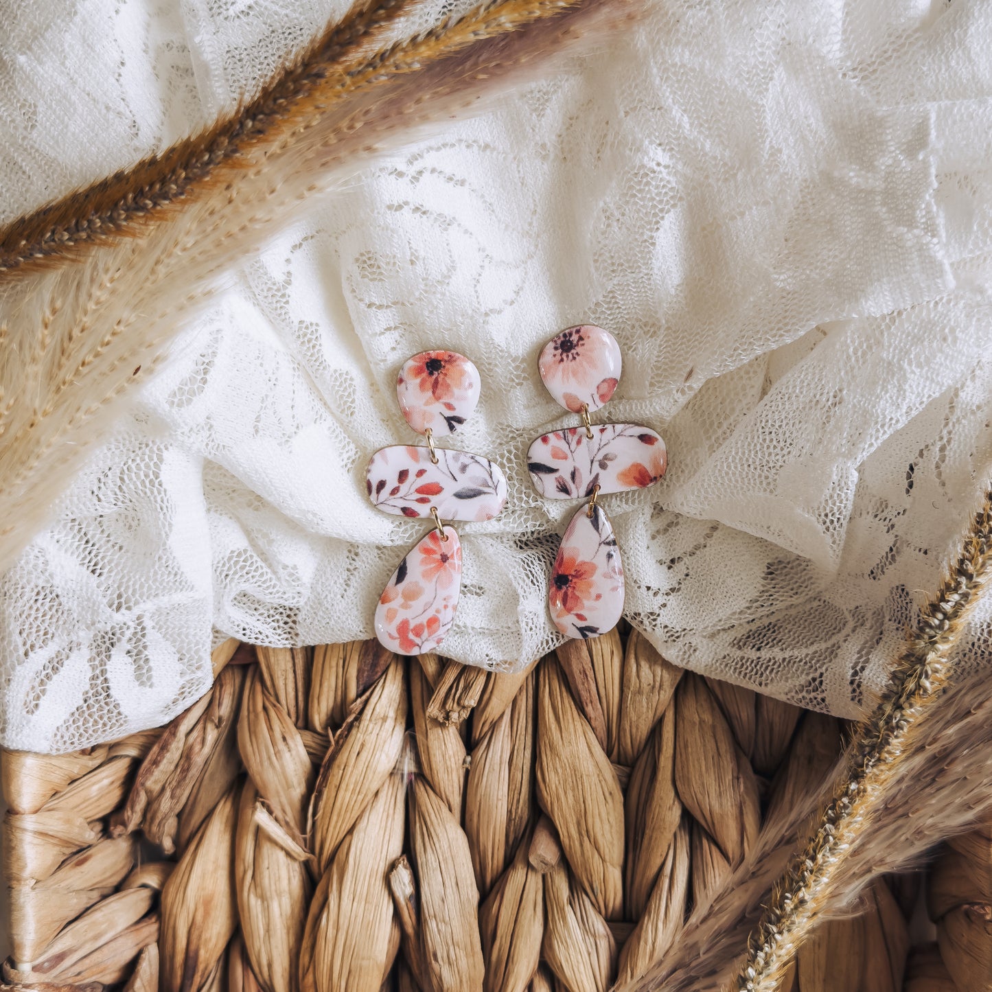 Fall Floral Olga Dangle Earrings