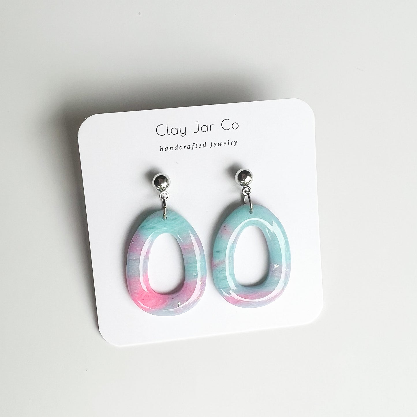 Rachel Dangle Earrings in Cotton Candy