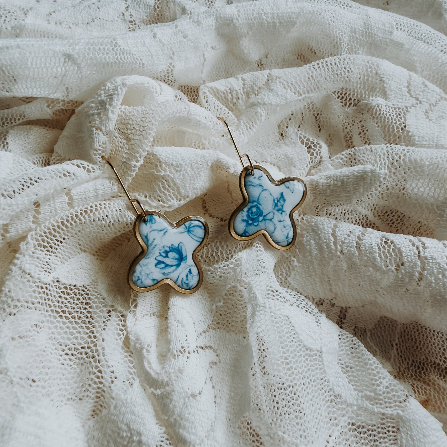 Grandma's Dishes Audrey Dangle Earrings