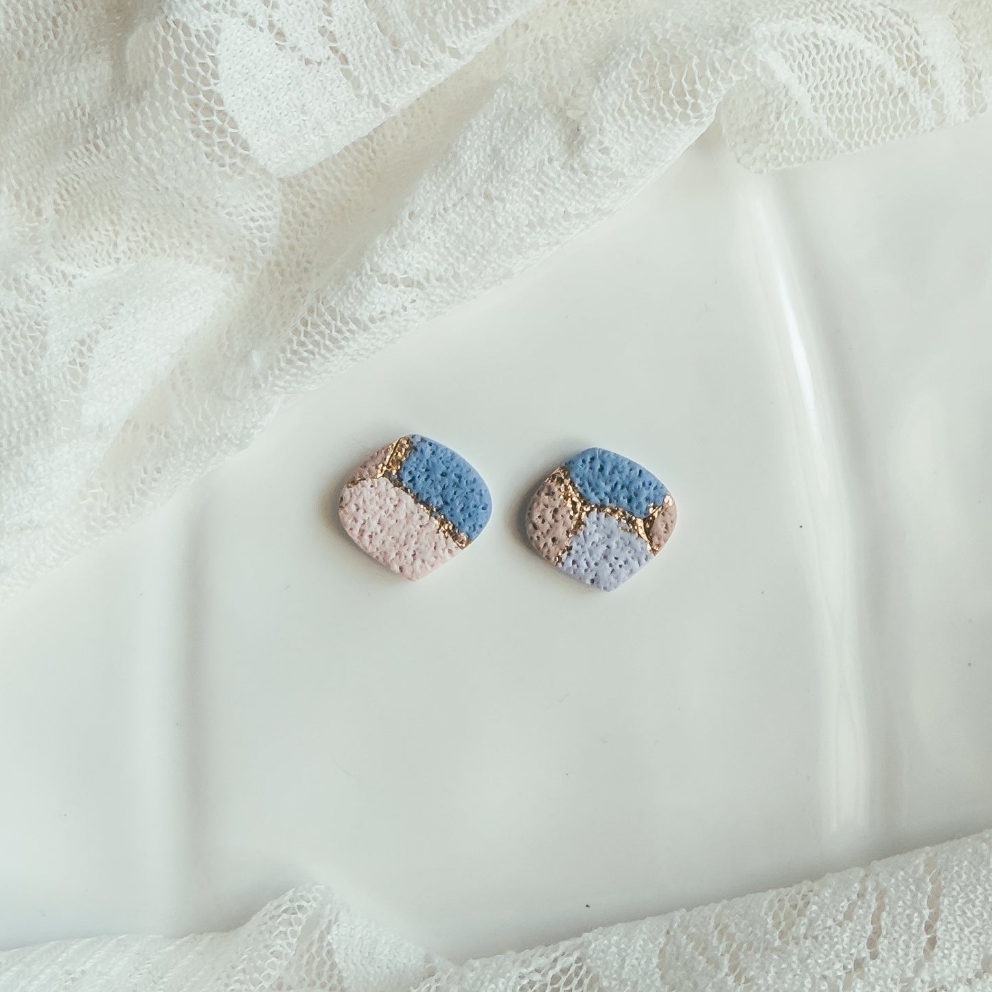 Dreamy Fall Patch Stud Earrings