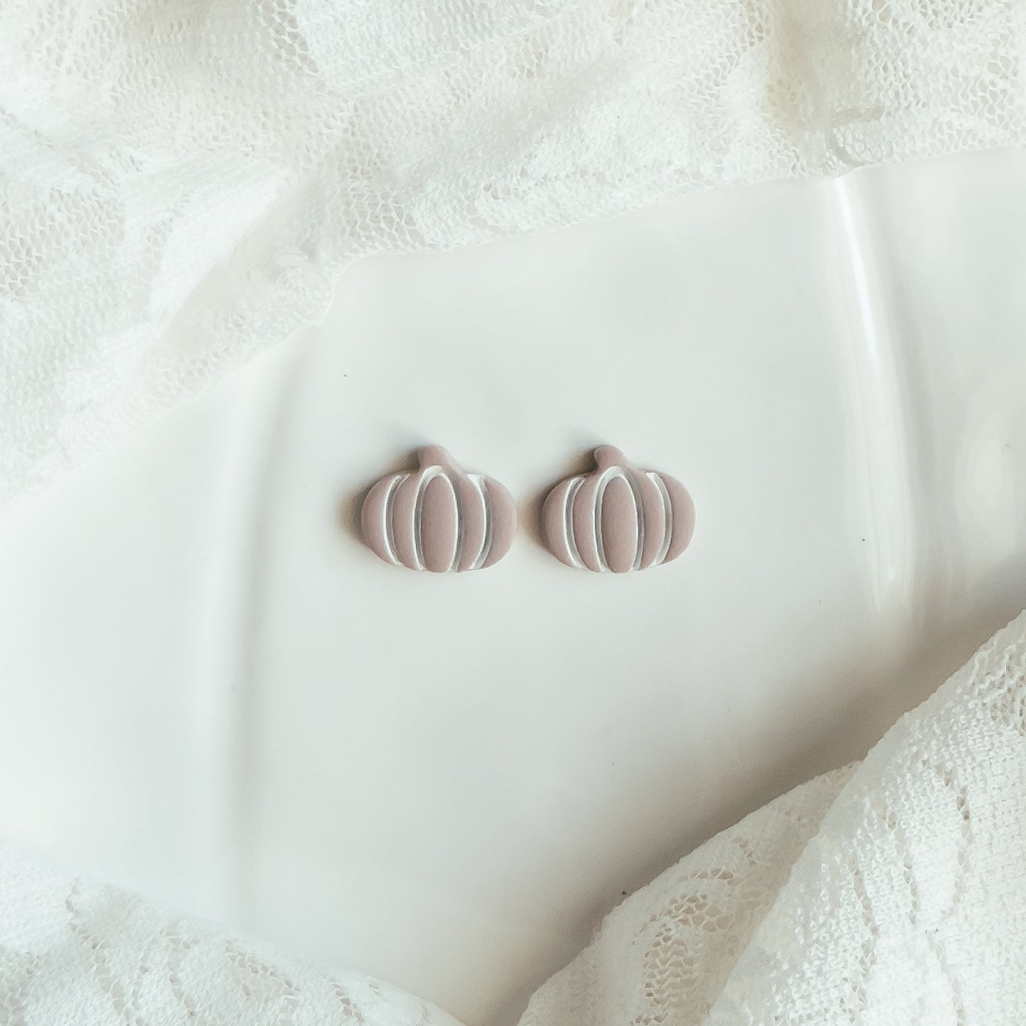 Dreamy Fall Pumpkin Stud  Earrings