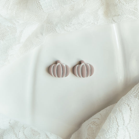 Dreamy Fall Pumpkin Stud Earrings