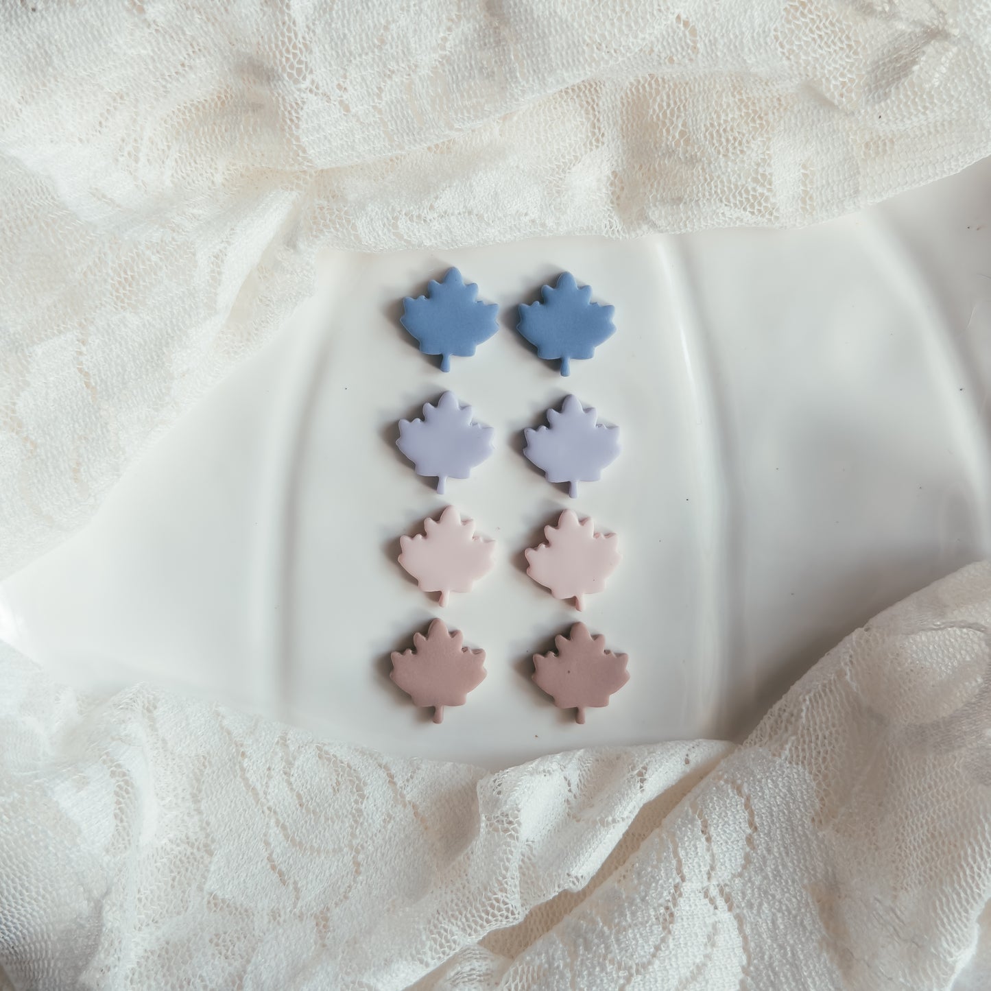 Dreamy Fall Maple Stud  Earrings