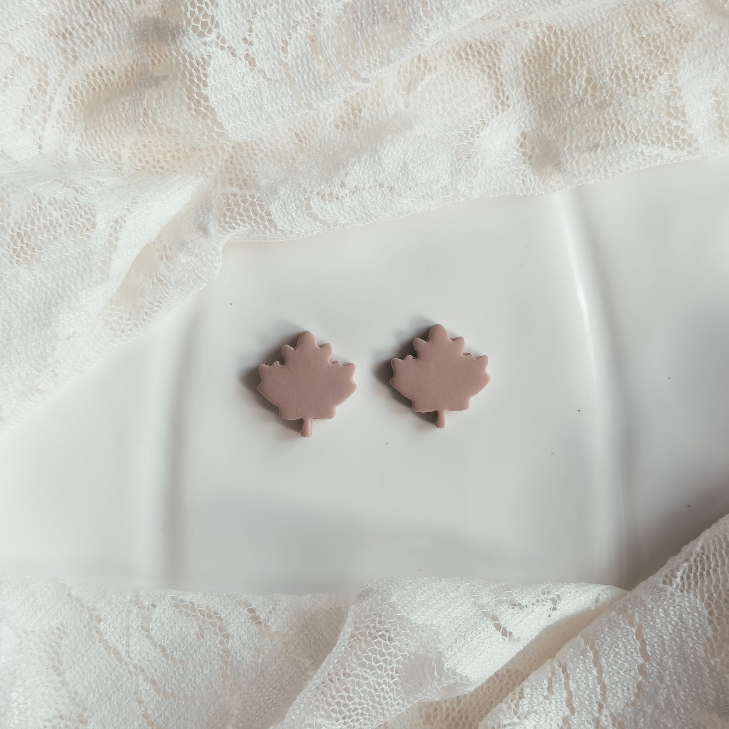 Dreamy Fall Maple Stud  Earrings